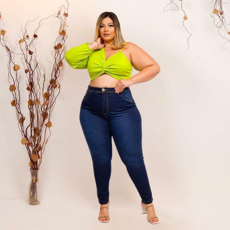 Calça Jeans Plus Size Feminina Com Laicra 44 ao 54 0478