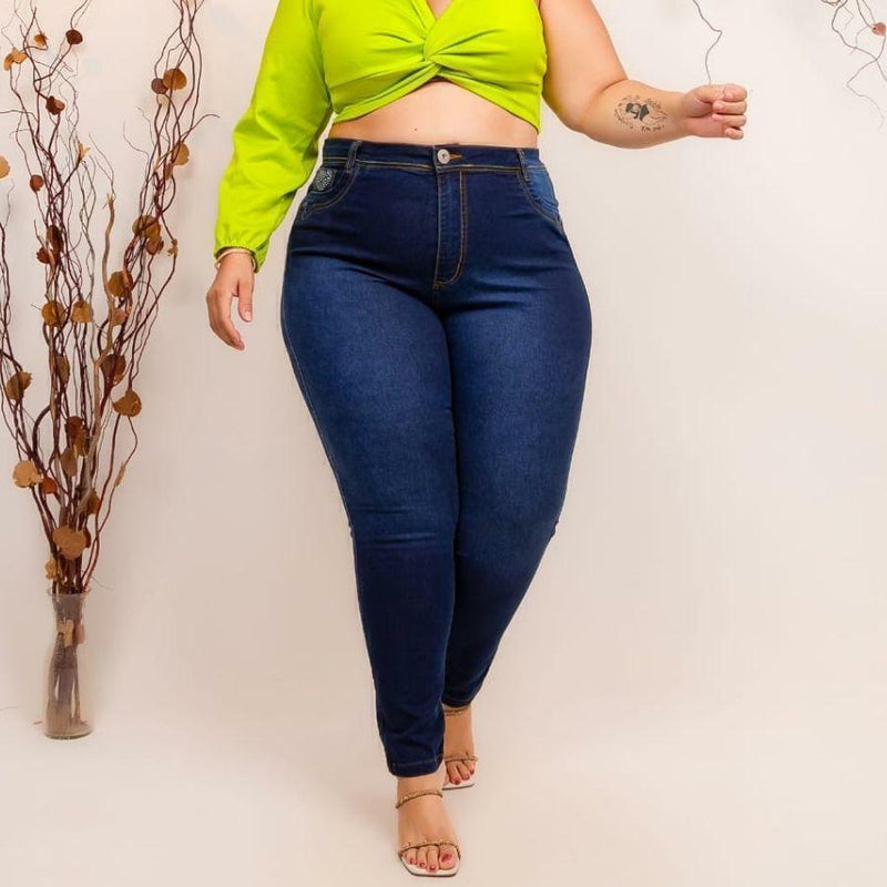 Calça Jeans Plus Size Feminina Com Laicra 44 ao 54 0478