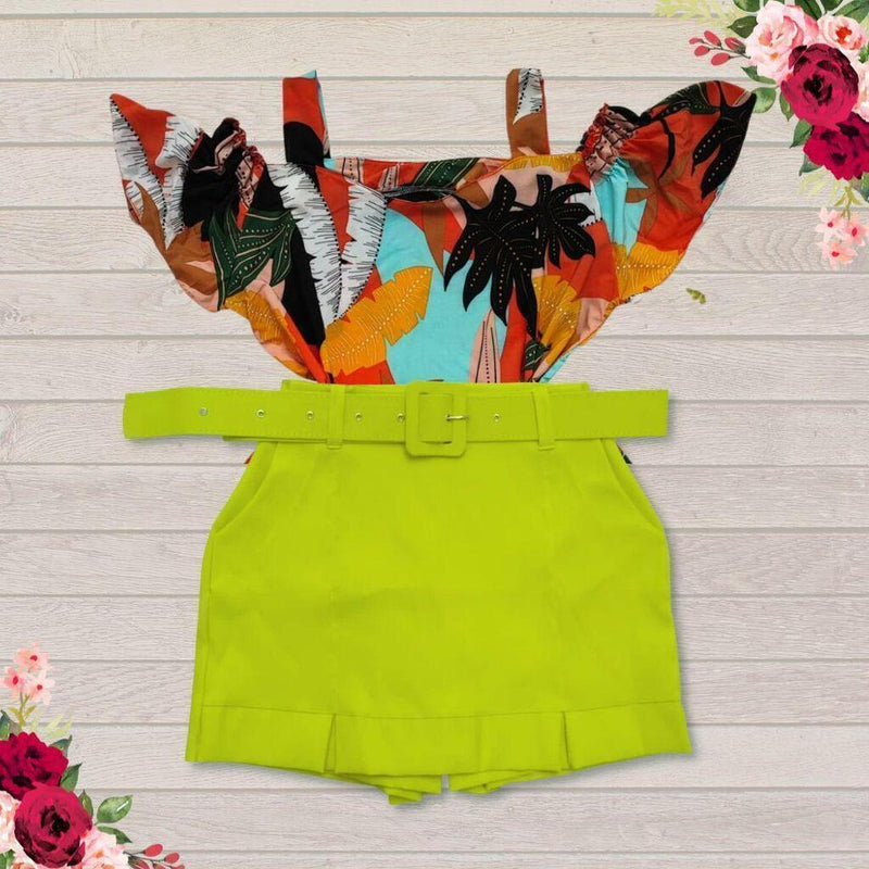 Conjunto Plus Size Blusa Short Roupas Femininas GG 0062